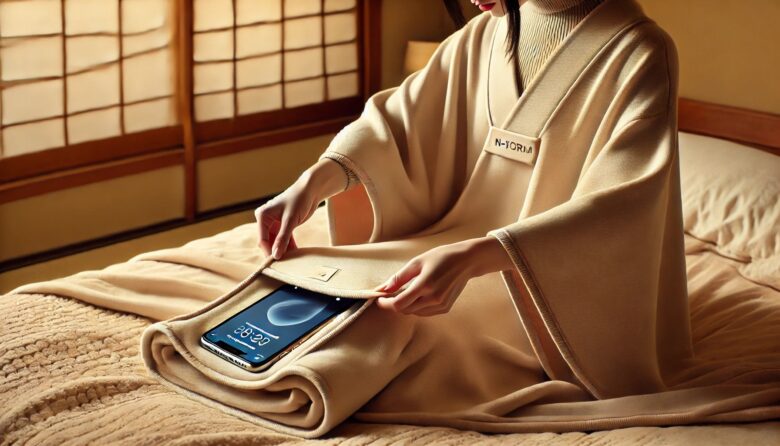 寝ながらスマホ毛布の収納方法